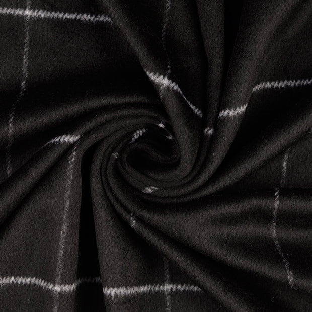  tissu Noir fil teint 