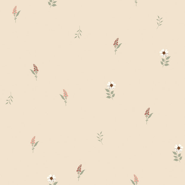 Jersey de Coton tissu Nature Beige