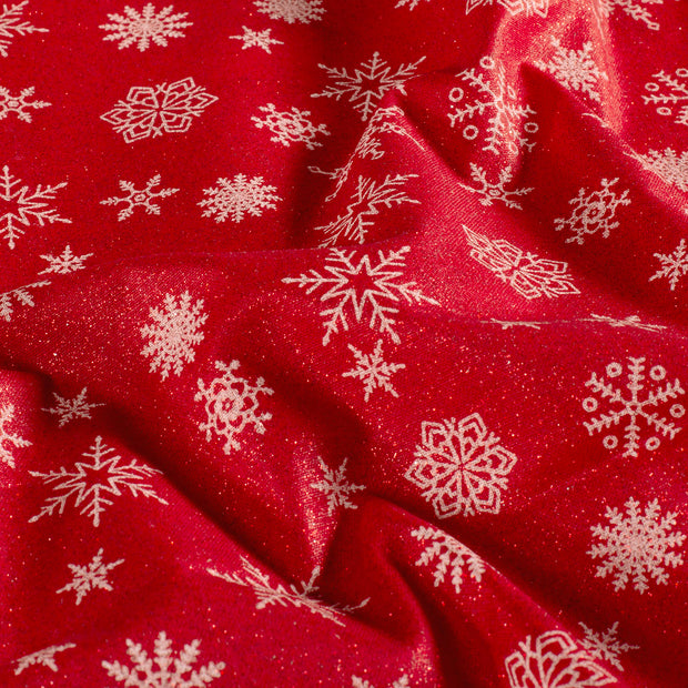 Katoen Poplin stof Kerstmis Rood