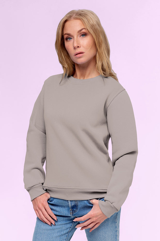 French Terry fabric Unicolour Grey
