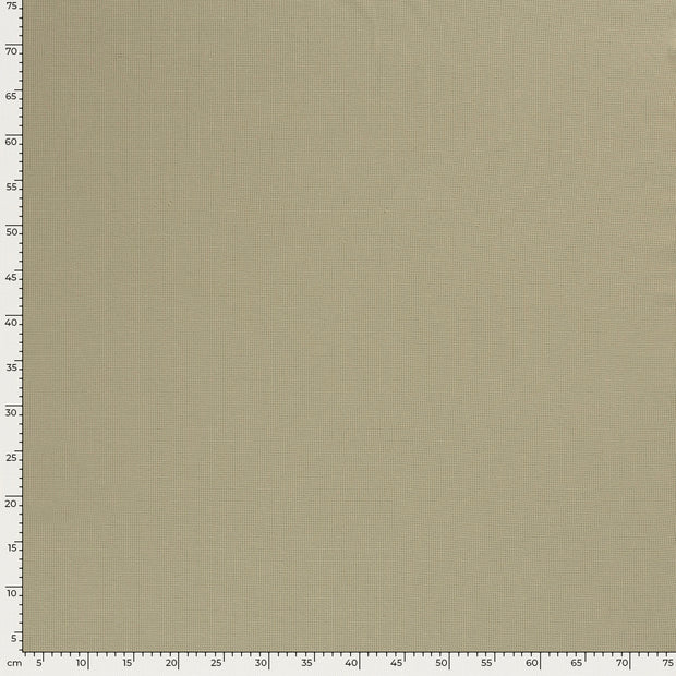Knitted Waffle fabric Unicolour Olive Green