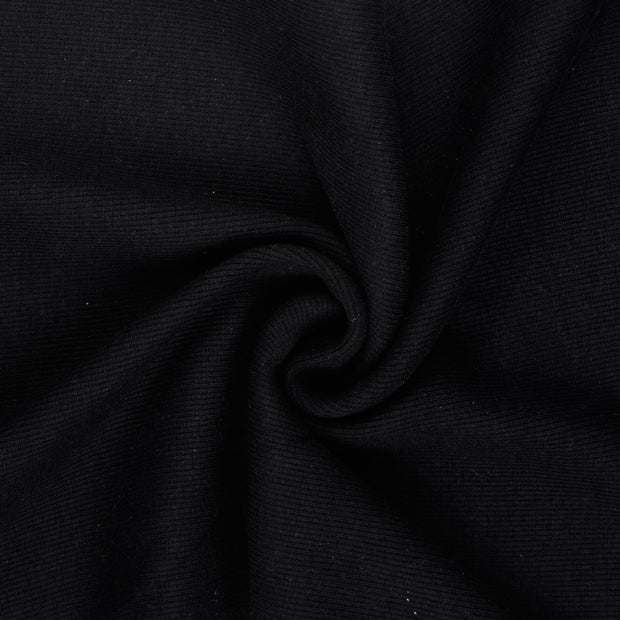 Heavy Knit stof Zwart 