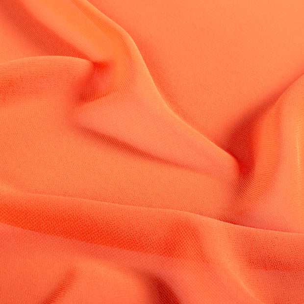 Chiffon fabrik Uni Orange