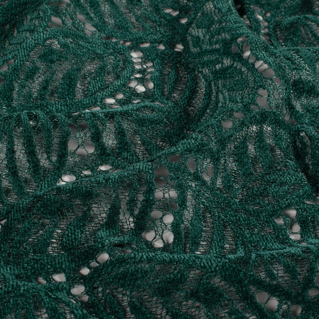 Chenilla tela Unicolor Verde oscuro