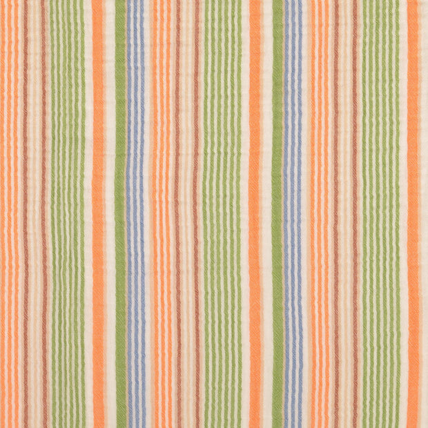 Muslin fabric Stripes Multicolor