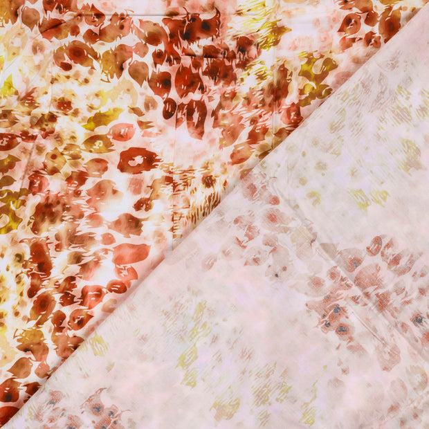 Viscose Poplin fabric Abstract printed 