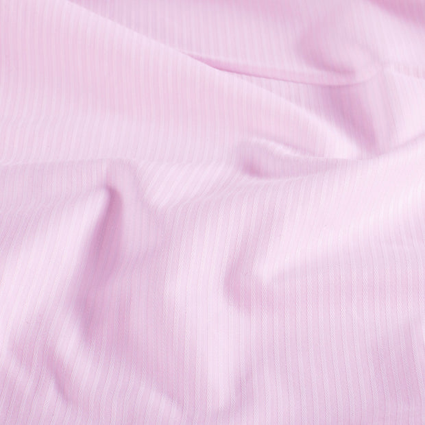 Woven Polyester fabric Stripes Light Pink