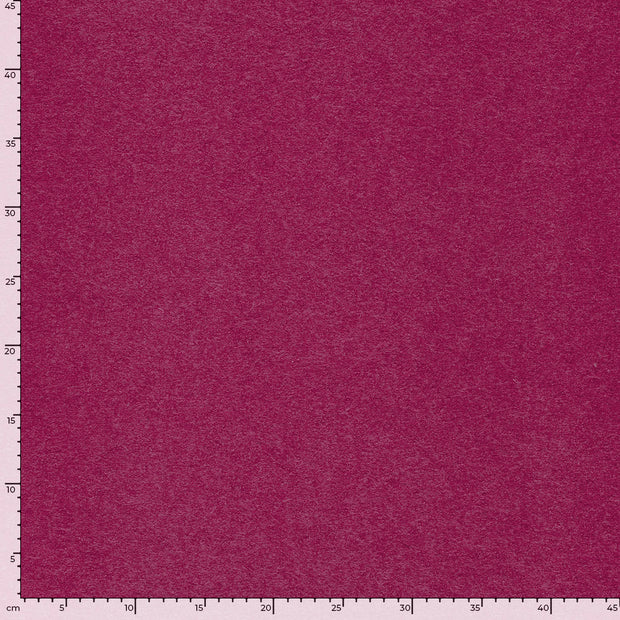 Wool Boucle fabric Unicolour Fuchsia