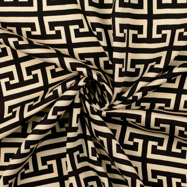 Viscose Satin fabric Black 