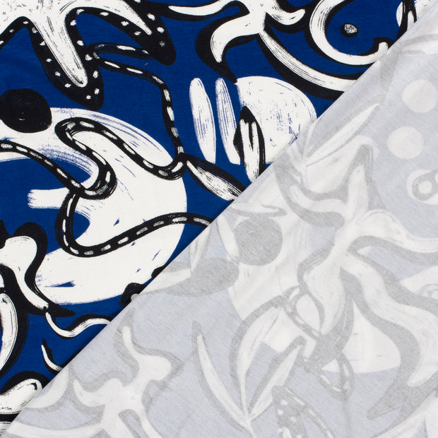 Viscose Vortex Jerséis tela Abstracto estampado 