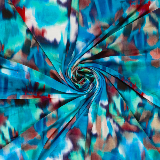 Viscose Jersey fabrik Aqua digital bedruckt 