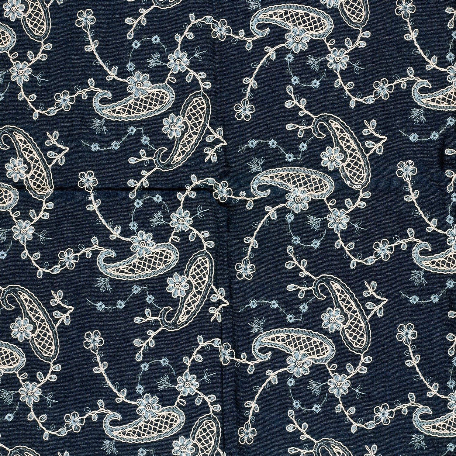 Denim fabric Paisley | Wholesale fabrics | Nooteboom Textiles
