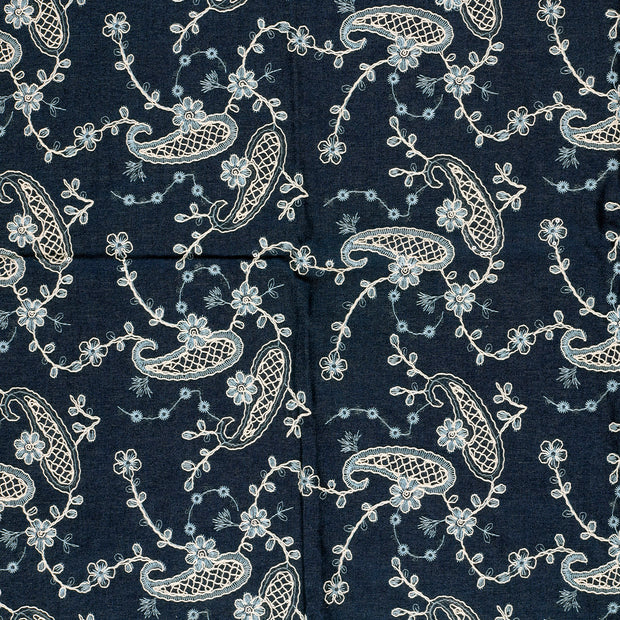 Denim fabric shimmering 