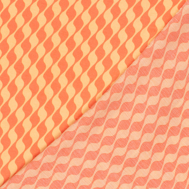 Viscose Nylon Twill fabric Abstract printed 