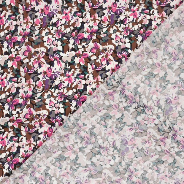 Viscosa Poplin tela Flores estampado 
