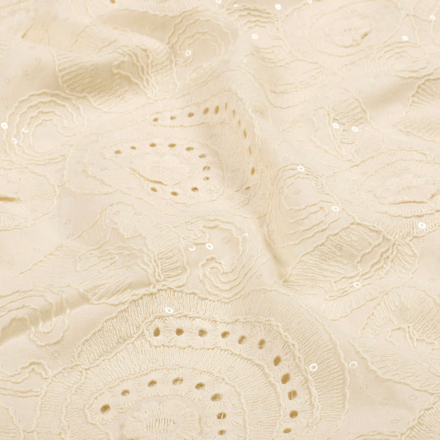  fabric Flowers Off White