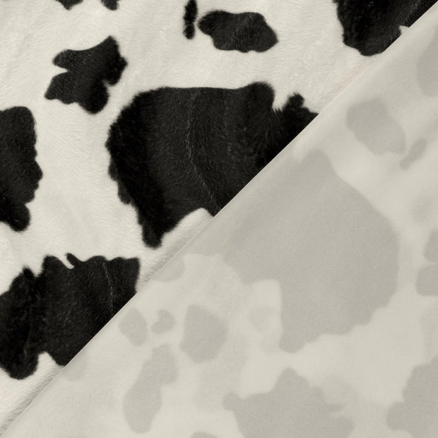 Velours fabric Cows printed 