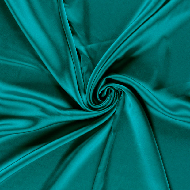 Satin fabric Petrol 
