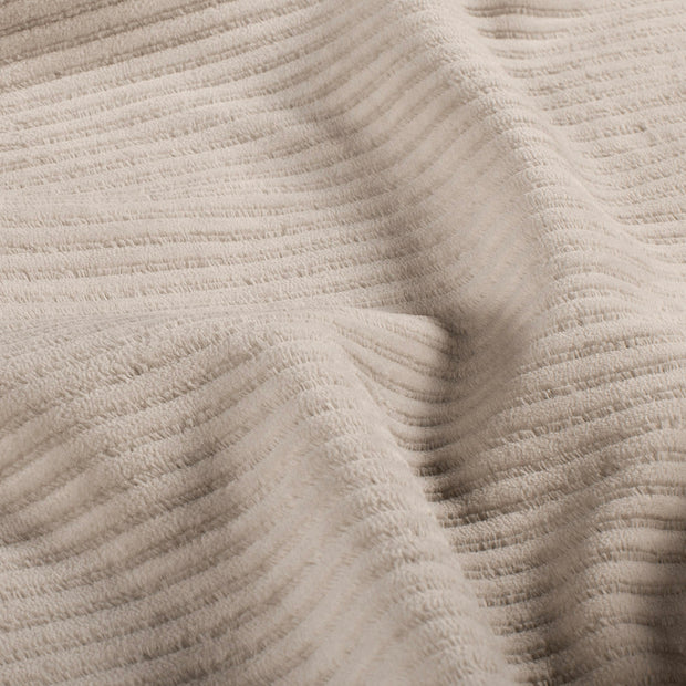 Nicky Velours Rib fabric Unicolour Beige
