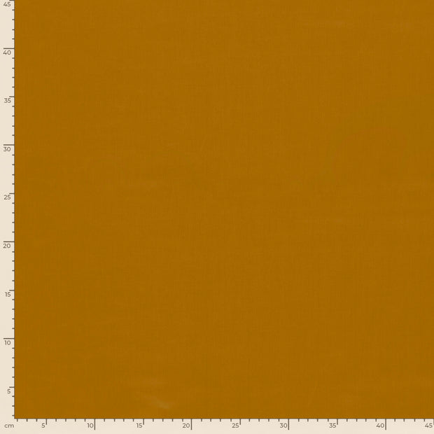 Satin fabric Unicolour Oker