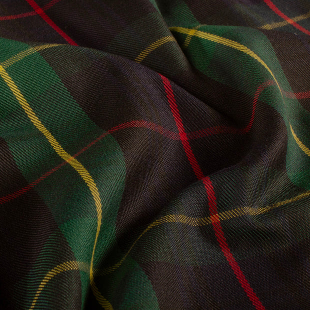 Gabardine fabric Checks Dark Green