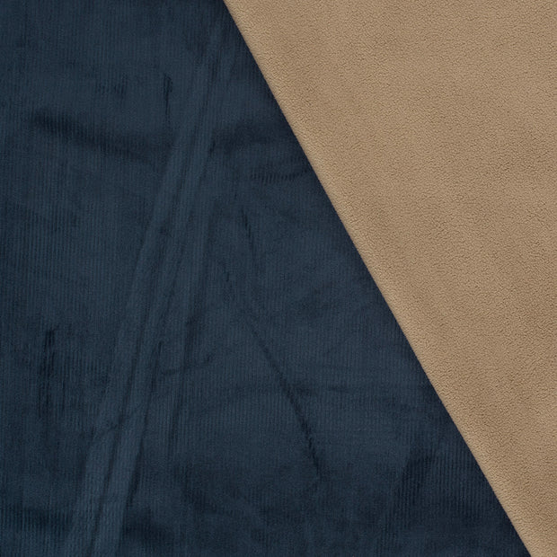 Corduroy 4.5w fabric Unicolour Navy