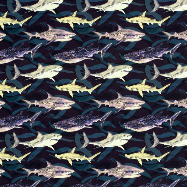Swimwear Jersey UPF50 Recycled fabric Navy 