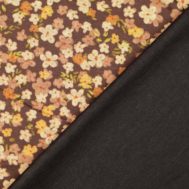  fabric Brown digital printed 