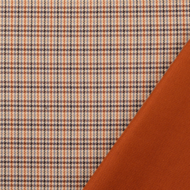 Viscose Poplin fabrik Bronze mit abseite 