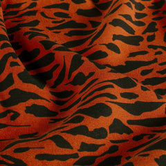 Viscosa Twill estampado Abstracto Ladrillo