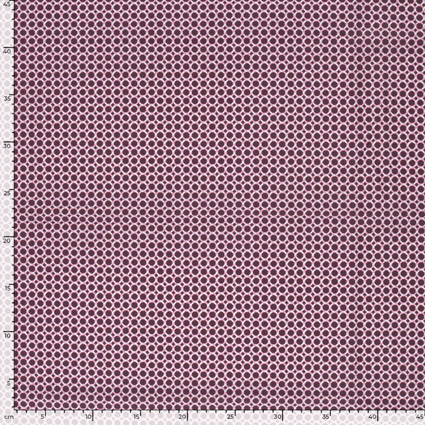 Popeline de Coton tissu Aubergine mat 