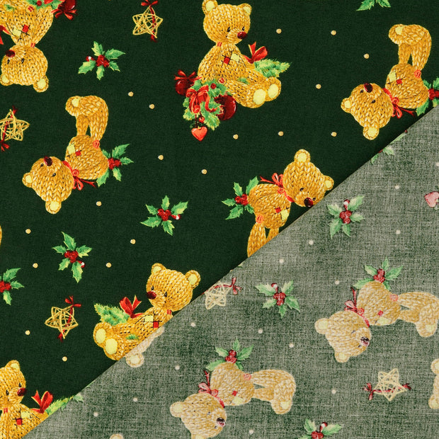  fabric Green printed 