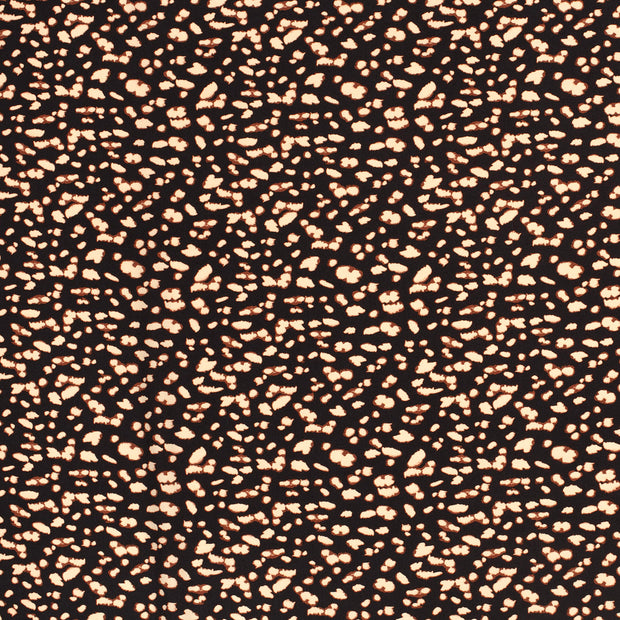Popeline de Viscose tissu Noir 