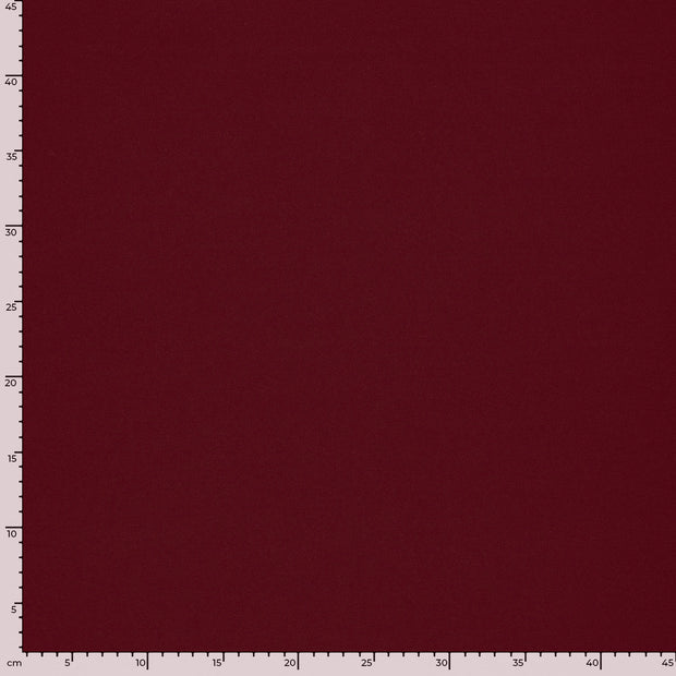 Punta di Roma fabric Unicolour Dark Red