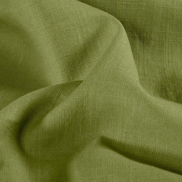 Ramie Lin tissu Unicolore Vert Olive