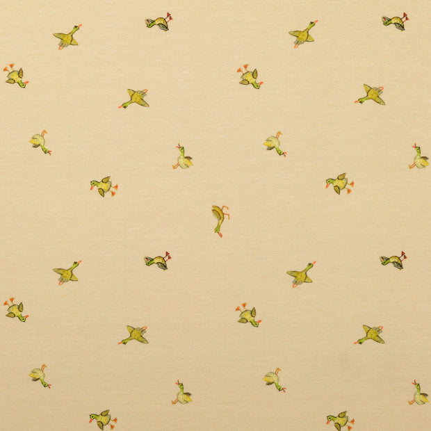 Jersey fabrik Ente Beige