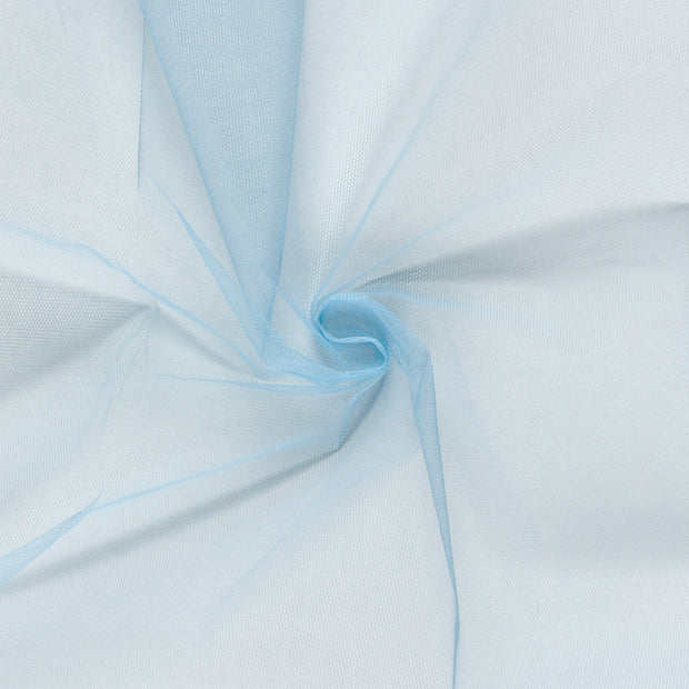 Tulle fabric Baby Blue semi-transparent 
