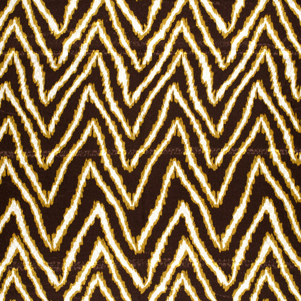 Satin Jacquard tela Marrón oscuro ligeramente brillante 