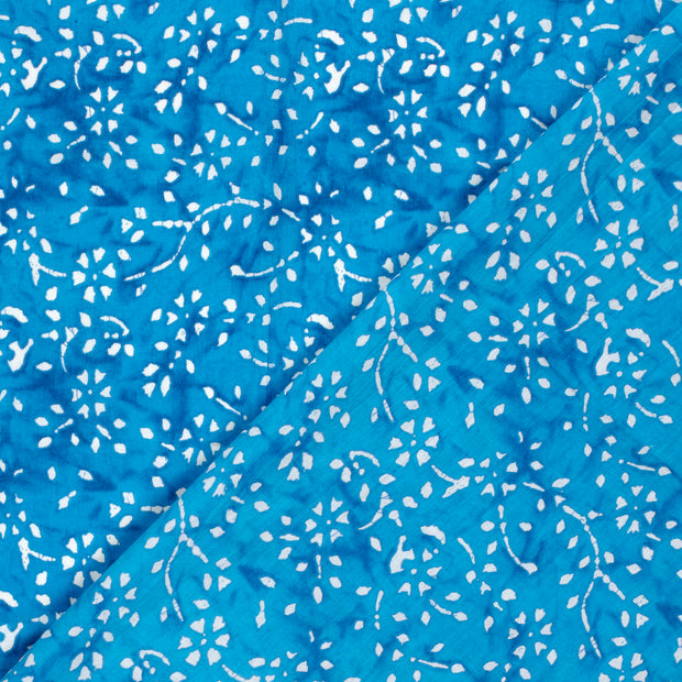 Voile fabric Flowers printed 