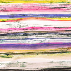 French Terry digitaal bedrukt Strepen Multicolor