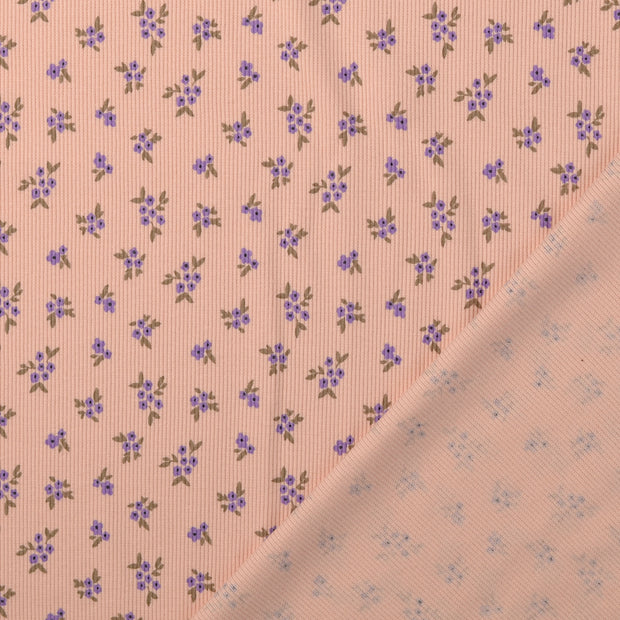 Rib Jersey fabric Pink 
