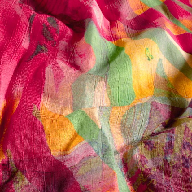  fabric Abstract Neon Fuchsia