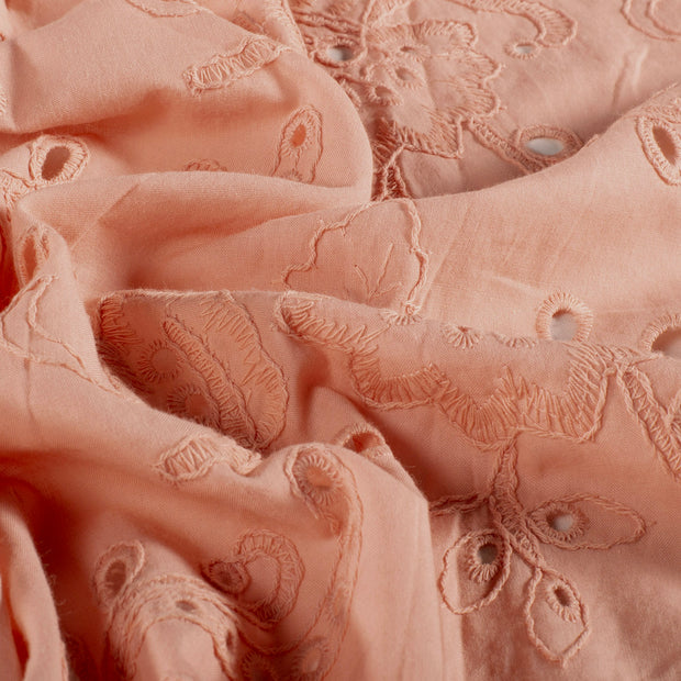 Cotton Poplin fabric Unicolour Salmon