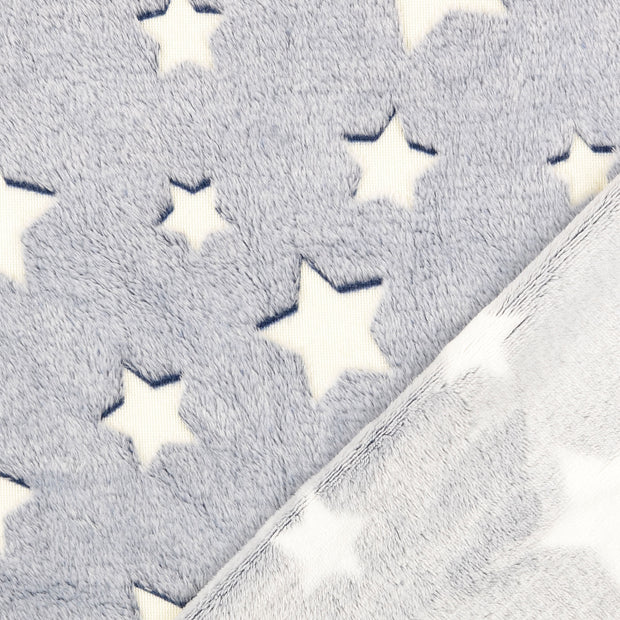 Fleece fabric Stars yarn dyed 