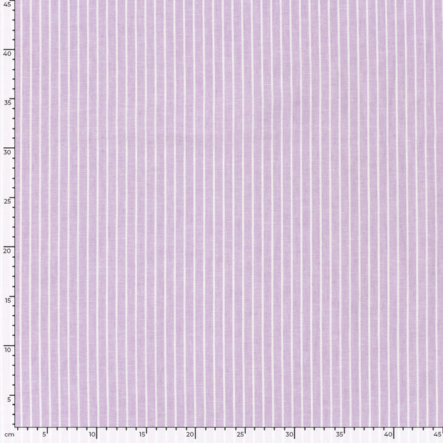 Chambré tissu rayures Lilas