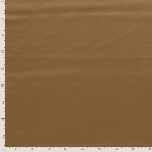 Satin fabric Unicolour Camel