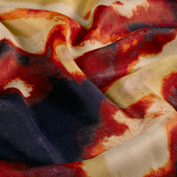 Satin Velvet fabric Abstract Brique
