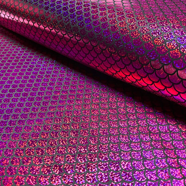 Lamé tela Sirena Fucsia