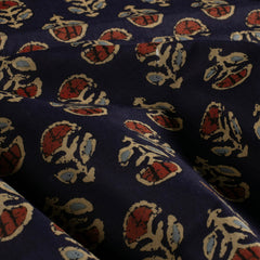 Voile printed Flowers Navy