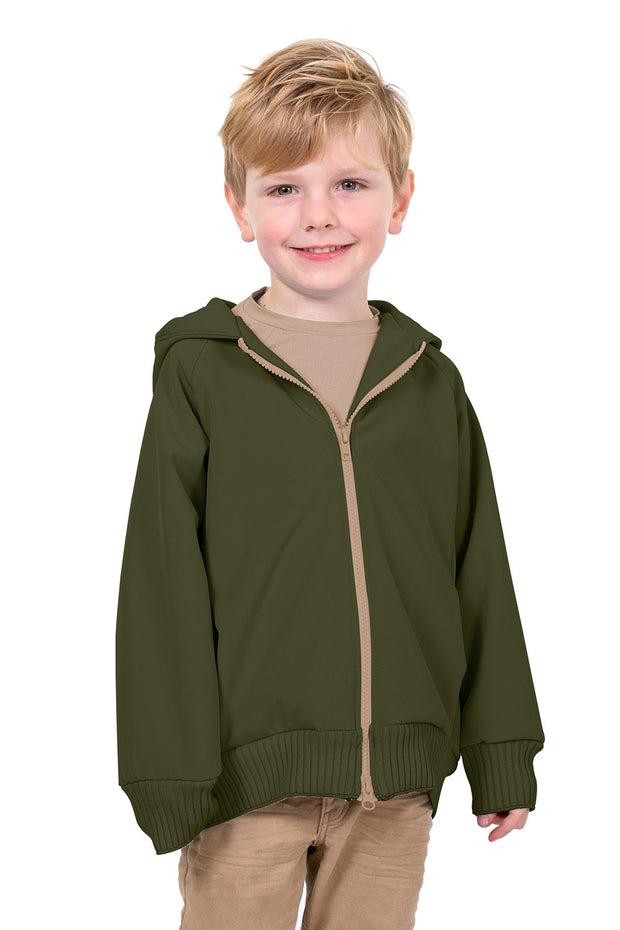 Softshell fabric Unicolour Khaki Green